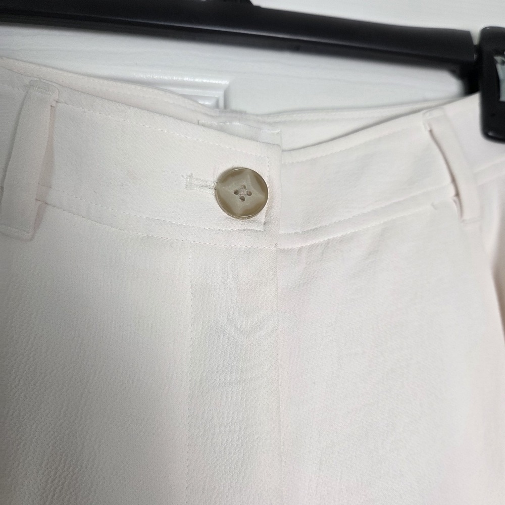 Wilfred Aritzia Womens 8 Ivory Barrel Cargo Pants Wide Leg High Rise Pockets - Picture 5 of 10